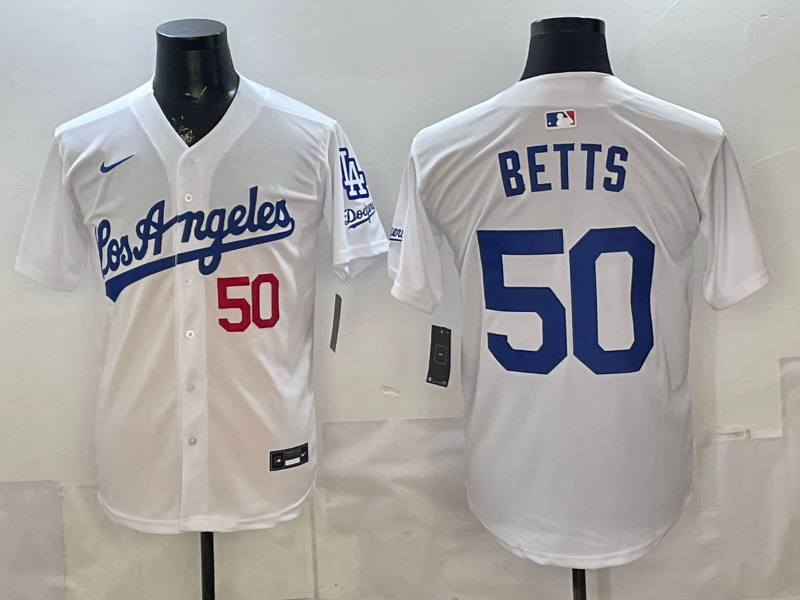 Men Los Angeles Dodgers #50 Betts white Game 2026 Nike MLB Jersey 4014005->->MLB Jersey